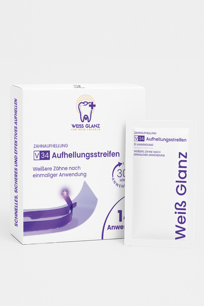 V34 Zahnaufhellung Streifen